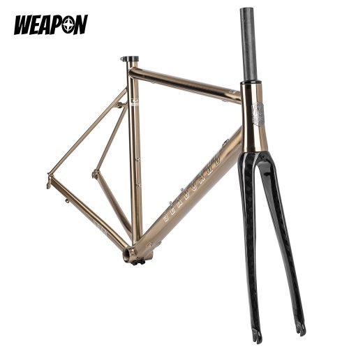 Alternative view of CR03 – Road Frameset (Rim Brake / Ti Polish)