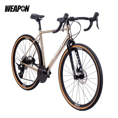Alternative view of WEAPON GC05 Gravel bike (Raw Polish)