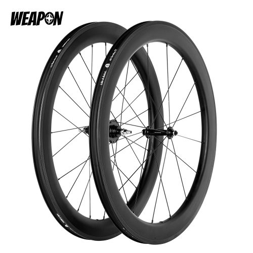 WEAPON C60 60mm Carbon Fiber Track / Fixie Wheel Set ( Matte)