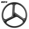 WEAPON A3L Carbon Fiber Aero prolite Trispoke Wheel (700c / Rim Brake / Clincher / Track)