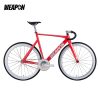 WEAPON Soldier Complete Fixie Bike/ Track Bike (Red Chameleon | Silver Aero Groupset)