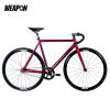 TSUNAMI SNM100 ELITE Fixie bike / Track Complete Bike ( Spark Red | Elite Groupset| 7.3kg)