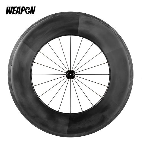 Alternative view of WEAPON 120mm Carbon Fiber Track / Fixie Wheel Set ( Matte )