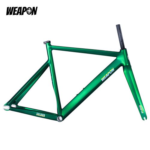 WEAPON Soldier Lowpro Fixed Gear / Track Frameset (Matte Green)